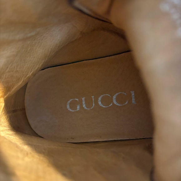 Gucci Tiger Embossed Leather High Tops - Picture 7 of 14